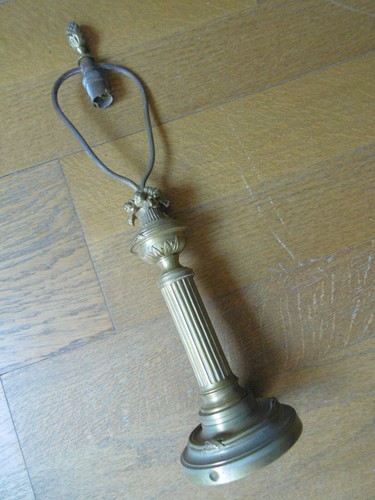 Ancien pied lampe - ancien, de