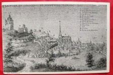 CPA 78 MONTFORT L'AMORY ANCIEN PLAN VILLE ET CHATEAU ED. OMBREDANNE PARFAITE