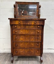 Antique american empire walnut - american,
