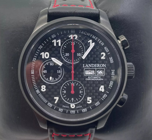Landeron chronographe black - chronographe,