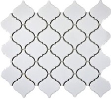 Mosaikmatte blanc brillant - mosaikmatte,