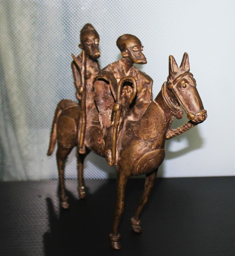 Bronze sénoufo couple - bronze, :