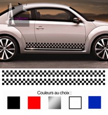 2 X BANDES DAMIERS POUR NEW BEETLE VW COX AUTOCOLLANT STICKER AUTO BD569-1.