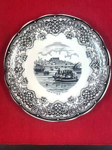 Assiette ancienne faïence - ancienne,