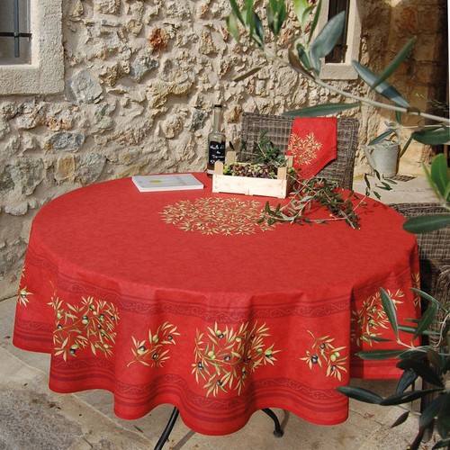 Nappe ronde coton clos - 80,