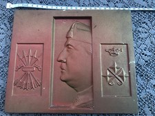 Plaque Soutien Francaise Franco Politique Guerre Espagne Collaboration Ww2