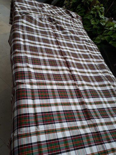 Coupon soie tissé motifs - soie,
