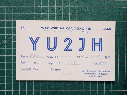 Br0657 carte radio amateur qsl - carte,