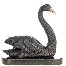 Sculpture Cygne en bronze Art