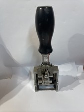 Ancien Tampon Dateur Encreurs Articulé Vintage