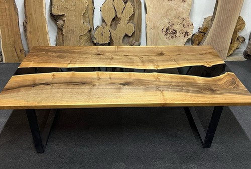 Table bois époxy - bois,