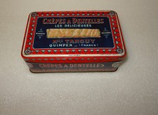 ANCIENNE BOITE CREPES A DENTELLES.  LES DELICIEUSES Mme TANGUY QUIMPER FRANCE