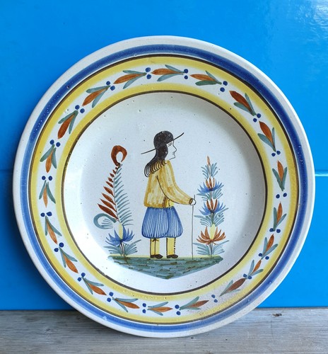 Quimper assiette faïence - hb,