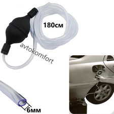 Siphon de transfert de pompe à main tube d'essence huile diesel liquide sipho...