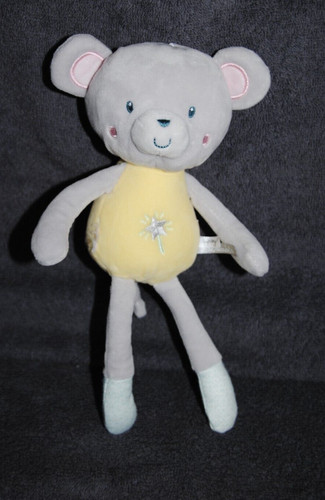 Doudou souris jaune gipsy - jaune,