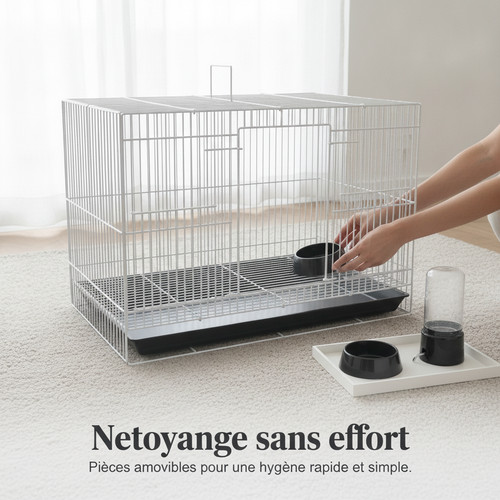 Cage métallique pliable - , pour