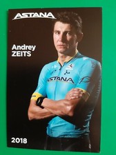 CYCLISME carte cycliste ANDREY ZEITS équipe ASTANA 2018