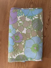 drap années 70 fleurs oranges