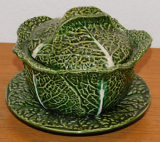 RECIPIENT pot à choux SOUPE en CERAMIQUE soupière barbotine chou PORTUGAL chouve