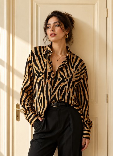 Chemise vintage 100 - %, soie
