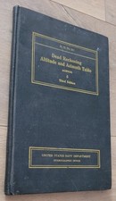 Dead reckoning Altitude and Azimuth Table mer marine naval bateau