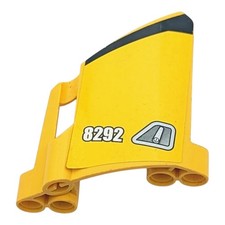 LEGO panneau jaune 44353pb17