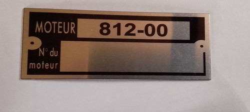 Plaque type renault moteur - renault,
