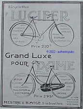 PUBLICITE LUCIFER BICYCLETTE
