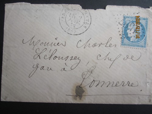 Lettre 1587 fresne - fresne, saint