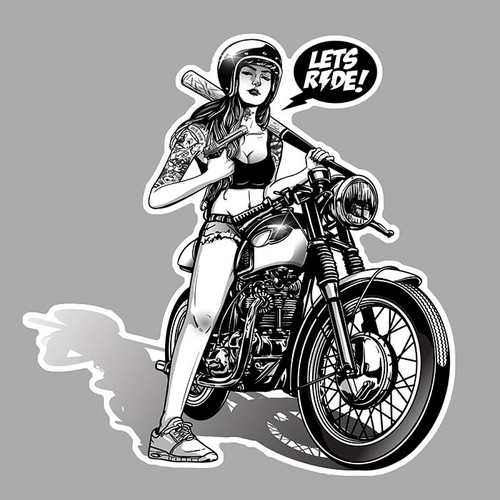 Let ride moto custom - custom, biker