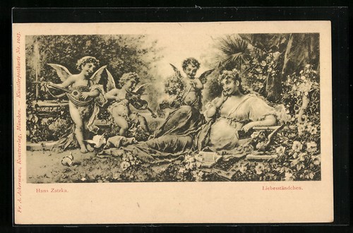 Carte postale artiste - carte, hans