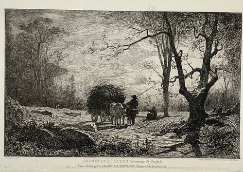 Chemin des roches gravure eau - des,