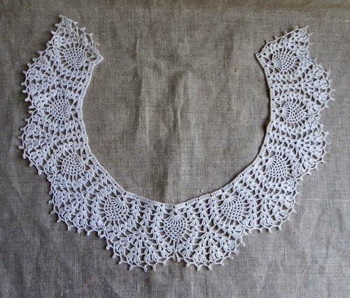 Ancien col dentelle fait - ancien,