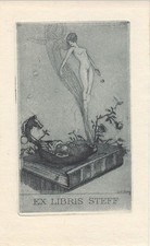 Exlibris Livre D'Art Radierung