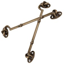 2 Pcs Serrures De Portes Fenêtres Laiton Clanche Interieur Crochet Pour