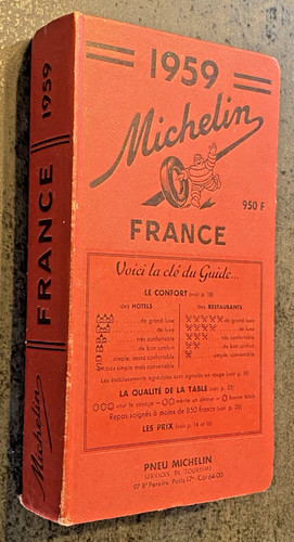 1959 michelin red guide - 1959, very