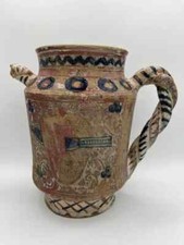 Vase en faïence dans le style hispano mauresque ou italien. Epoque XIX ou avant