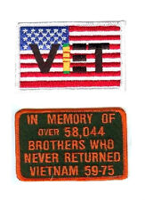 Freedom Défenseur pour Fallen Heroes Pow Mia Motard 2-PC : Viet + Brothers