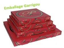 LOT 100 BOITES PIZZA CARTON 330 X 330 X 35 M/M 33 X 33 X 3,5 CM EMBALLAGE