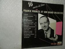 FRANCK POURCEL ET SON GRAND ORCHESTRE 16 succès de films LA VOIX DE SON MAITRE
