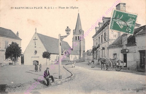 Cpa 49160 saint martin la - martin, de