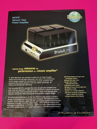 Mcintosh mc275v2 color - mc275v2,