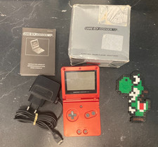 Console Gameboy advance SP rouge + boite + chargeur et notice - Occasion