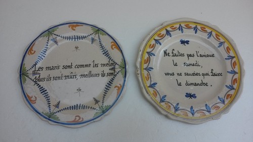 Assiettes parlantes - assiettes,