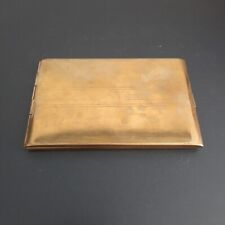 Ancien Étuis A Cigarette En Métal Doré Vintage Objet Fumeur Décoration 