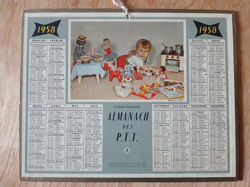 Calendrier ptt almanach de - -,