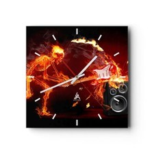 Horloge murale en verre