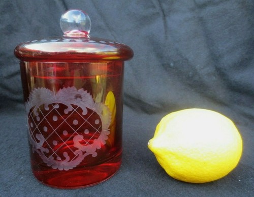 Pot couvert cristal bohème - pot,