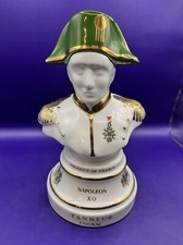Limoges Rare Figurine Carafe à Cognac Porcelaine Tanneur Napoléon XO 23 cm
