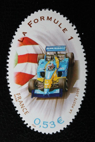 Timbre france la formule 1 - la,